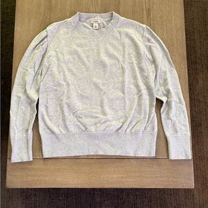L.L. Bean Heather Gray Lightweight Crewneck Sz XS